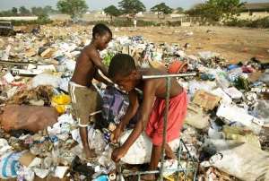 Children easily contract diseases from a waste dumping ground