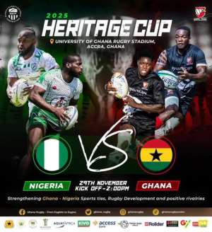 Heritage Rugby Cup 2025: Ghana vs Nigeria, venue, kick-off and where to watch the game