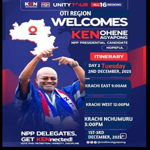 Kennedy Agyapong heads to Oti Region on December 1