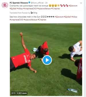 Spartak Moscow Criticised For Racist Tweet About Own Players