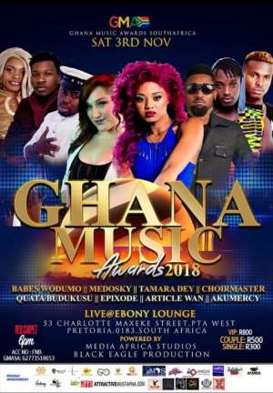 All set for Ghana Music Awards South Africa