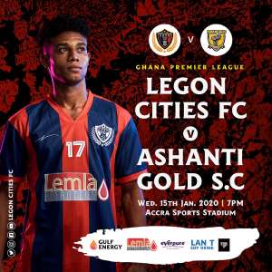 GPL Match Week 4: Legon Cities FC Unveil Ticket Prices For Ashanti Gold Clash