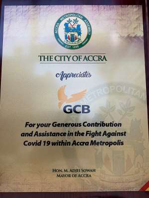 AMA rewards GCB Bank for critical role in COVID-19 fight