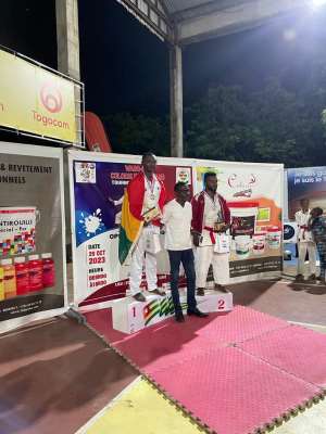 Edmund Amoako wins Karate do justifier in Togo