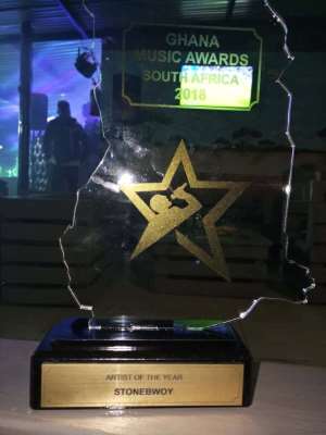 Stonebwoy wins Artiste of the Year at GMA South Africa Video