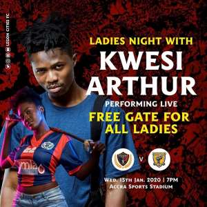 GHPL: Kwesi Arthur To Perform At Legon Cities FC Clash With Ashgold