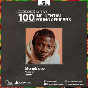 Stonebwoy, Kuami Eugene  Berla Mundi make 2020 100 Most Influential Young Africans List