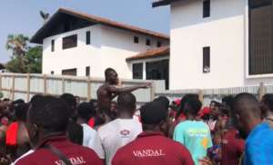 UG Commonwealth Hall members protest over abandoned accommodation project