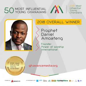 Daniel Amoateng voted 2018 Most Influential Young Ghanaian