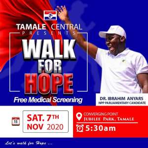 Dr. Anyars To Electrify Tamale Central With Walk For Hope