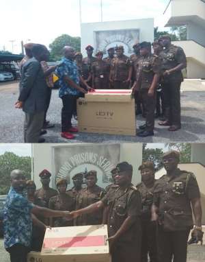 PR Unit Of Ghana Prisons Service Receive Support From Prison Aid Foundation