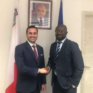 Kurt Okraku Holds Meeting With Malta High Commissioner to Ghana
