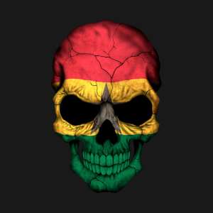 Credit to: The Ghana Flag Skull Onesie, Designed by jeffbartels