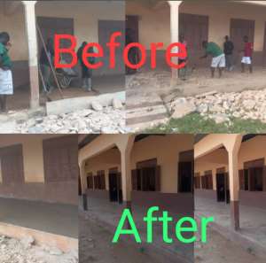 AR: Francis Owusu-Akyaw Renovates MA Primary School In Bomfa
