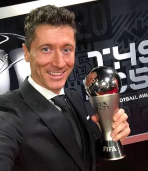 Robert Lewandowski wins Best Fifa Men's Player of the Year award