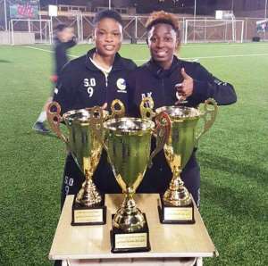 Duo Alice Kusi And Sandra Owusu Ansah Win Three Trophies With Lebanese Side Zouk Mosbeh FC