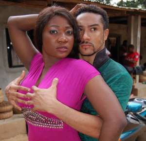 Majid Michel and Mercy Johnson