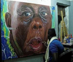 Celebrated Ghanaian Artist Kwesi Botchway In Denmark To Exhibit His Paintings