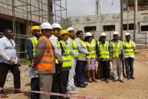 Ayorkor Botchwey Inspects Construction Works on Foreign Service Institute