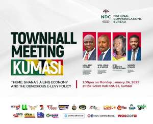 NDC to hold town-hall meeting in Kumasi to dissect Ghanas ailing economy