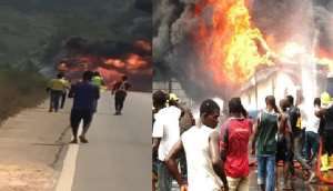Bogoso explosion: Motorcycle crashes vehicle carry mining explosives; victims rushed to hospitals, clinic