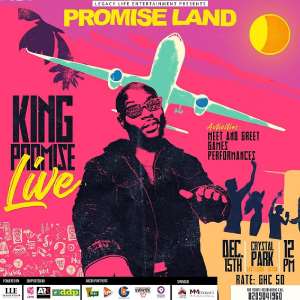 PROMISELAND: King Promise to shutdown Accra with Mega Concert on Dec. 15