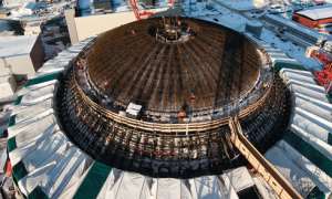 Nuclear power plant under construction