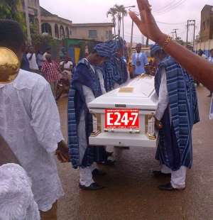 Tope Alabi, Evang. Bola Are,Shola Allyson Missing At Prophet Ajanuku's Burial Pictures