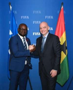 Ghana FA Boss Holds Successful Talk With FIFA President Gianni Infantino