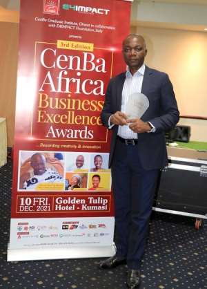OTEC FM wins  Best Radio Entrepreneurship at CenBa Africa Business Excellence Awards