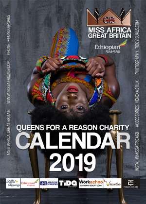 Miss Africa Great Britain Leila Samati Releases 2019 Charity Calendar