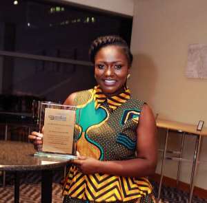 Mrs. Dentaa Amoateng with Community Development Award