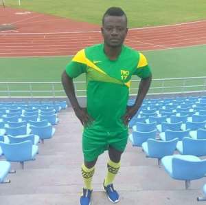Former Dwarfs defender Isaac Kwain training with Karela FC on pre-season in Ivory Coast