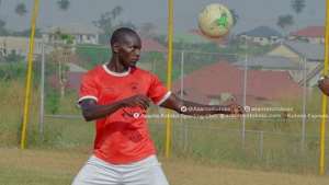 George Abege Scores As Asokwa Deportivo Hold Asante Kotoko In A Friendly