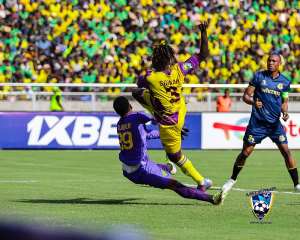 CAF CL: Jonathan Sowah misses penalty, sees red card as Medeama lose3-0 to Young Africans