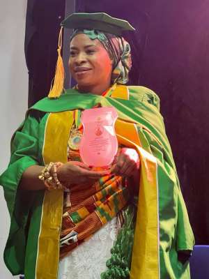 Sweden Asantefuohemaa Nana Afia Achiaa Deiwaa I awarded Honorary Doctorate Degree