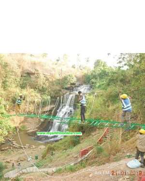 Construction Of Canopy Walk At Kintampo Waterfalls Underway