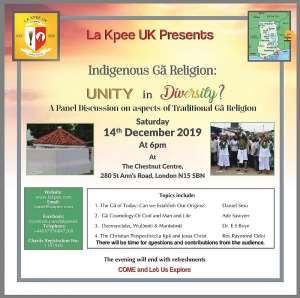 La Kpee UK Presents Indigenous Ga religion: Unity in Diversity
