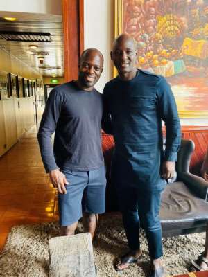 Anthony Baffoe Excited To Meet Former Black Stars Defender Hans Adu Sarpei