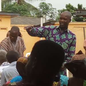 Member of Parliament MP for Akatsi South constituency in the Volta Region Hon. Bernard Ahiafor