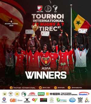 Ghana’s Conquerors place third as ASFA from Senegal lifts TIREC International Rugby 7s Tournament Cup