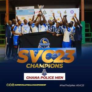 Ghana Police Men and Ghana Army Women win gold at 2023 Super Volleyball Championships
