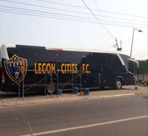 Legon Cities FC Unveil New Bus Ahead Of GPL Kick-Off
