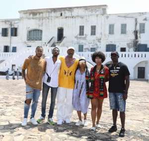 When Steve Harvey, an American entertainer, visited the Cape Coast Castle in the Central region with his family