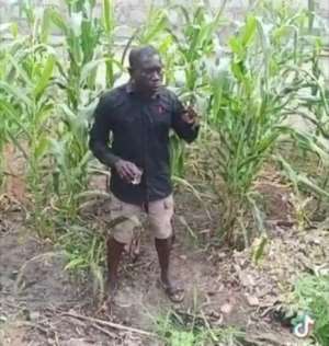 NPP Supporter pouring libation to invoke curses on Ghanaians and their generations