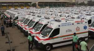 Has Ghana ambulance indeed found its way to a car dealership in Dubai?