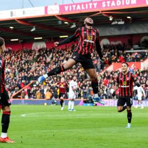 Ghana striker Antoine Semenyo nets as Bournemouth held at home by Aston Villa