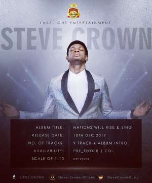 Steve Crown Set To Release Nationswill Rise And Sing Album