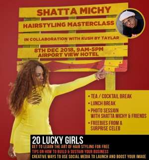 Shatta Michy to host exclusive hair styling masterclass