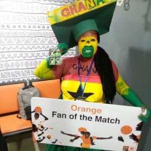 2021 AFCON: Ghanaian female supporter Abigail Twumasiwaa Okantah makes history in Cameroon